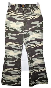 ROUTE 66 Girl's Green Camo Design W/ Glitter Regular Fit Bootcut Jeans size 10 - Picture 1 of 10