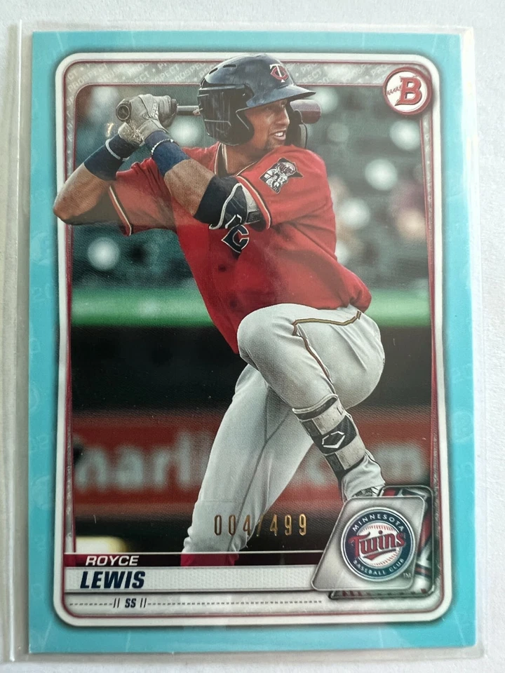 A102,622 - 2020 Bowman Prospects Sky Blue #BP93 Royce Lewis/499 - Image 1 of 1