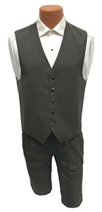 Men's Brown Calvin Klein Tuxedo Suit Vest Fullback Church Wedding Groom Medium M - Picture 1 of 4