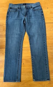J.Crew Factory Driggs Premium Pants Mid Rise Straight Leg Jeans, Size W33 L30 - Picture 1 of 11