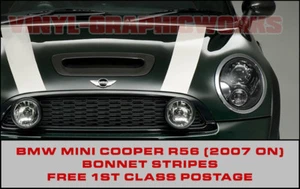 BMW Mini R56 Gorro Rayas Estilo John Cooper, Funciona S, Elección de Colores 7 Años - Imagen 1 de 1