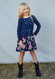 NWT Girls Matilda Jane Dream Chasers Twirl in Floral Dress Size 14 NWT - Picture 1 of 4