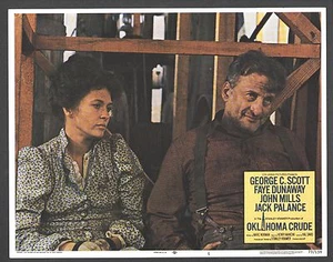 OKLAHOMA CRUDE FAYE DUNAWAY GEORGE C. SCOTT 8 LOBBIES - Picture 1 of 8