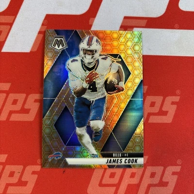 2025 Panini Mosaic Rookies Honeycomb Prizm James Cook - Image 1 of 2