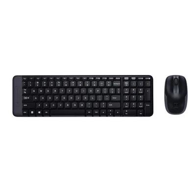 Logitech MK220 Compact Wireless Keyboard and Mouse Combo for Windows, QWERTY Por - Image 1 of 4