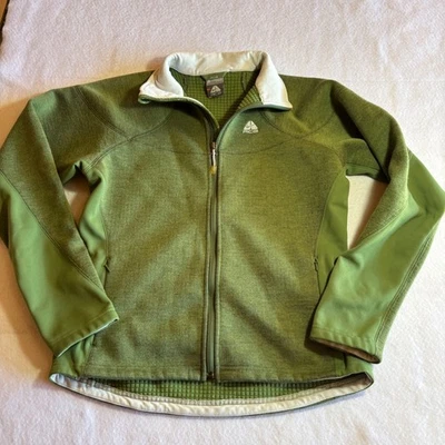 Vintage Nike ACG Womens Fleece Jacket Full Zip Green Outdoor Gorpcore Coat Small - Image 1 of 4