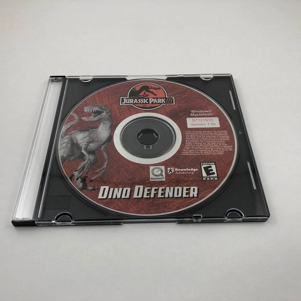 Jurassic Park III : Dino Defender (Windows/Mac 2001) PC CD-ROM In New Jewel Case - Image 1 of 1