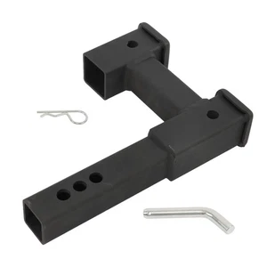 2 inch Receiver Extender to 10 inch Hitch Receiver 2 inch Trailer Dual Steel New - Picture 1 of 13