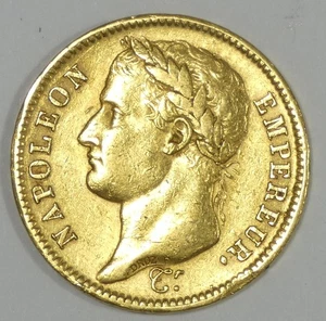 1811-A FRANCE Napoleon Gold 40 Francs EXTRA FINE/ALMOST UNC AGW 0.3734 - Bild 1 von 4