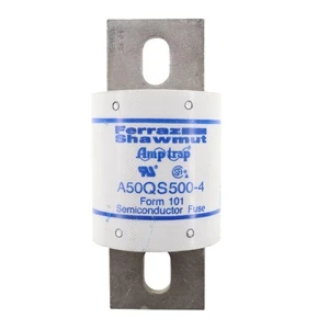 FUSIBLE HOJA SEMICONDUCTOR FERRAZ SHAWMUT A50QS500-4, TIPO 4, 500VAC, 500 AMPERIOS - Imagen 1 de 1