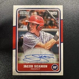 Jacob Seamon Prospect Auto | 2025 Vintage Extended Baseball | Onyx Authenticated - Bild 1 von 2