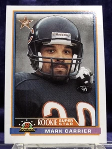 1991 Bowman #4 - Mark Carrier Rookie Super Star - Near Mint - Picture 1 of 2