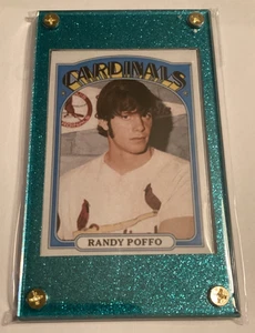 Randy “Macho Man Savage” Poffo Cardinals teal color match 1972 Topps Style - Picture 1 of 2