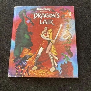 Tele-Story Dragon's Lair Bluth 1984 Superscope Children's Book Only NO CASSETTE - Picture 1 of 4