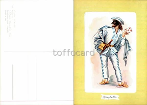 MASCHERE COMMEDIA DELL'ARTE ZIMELLI-BRIGHELLA BERGAMO-A7-50 - Picture 1 of 1