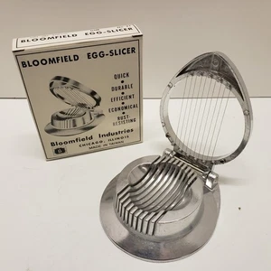VINTAGE BLOOMFIELD- EGG SLICER CAST ALUMINUM, STAINLESS STEEL WIRES - BRAND NEW - Picture 1 of 3