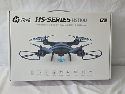 Holy Stone  HS-Series HS110D Drone black 1080P HD WiFi camera 120 wide angle NEW - Image 1 of 2