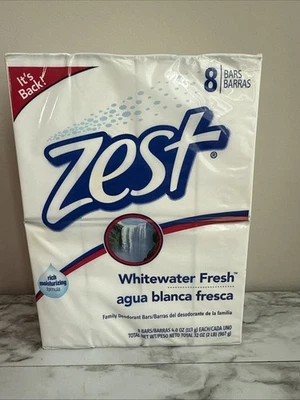 Zest Whitewater Fresh Family Deodorant Bars Soaps 8 bars 4oz bars New - Image 1 of 4
