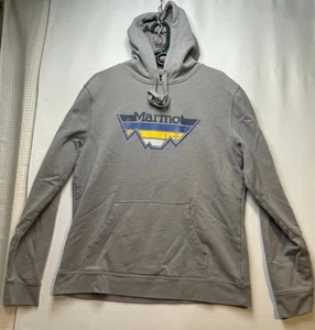 Marmot Sudadera con Capucha Suéter Hombre Grande Manga Larga Gris - Imagen 1 de 13