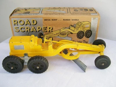 Vintage Hubley ROAD SCRAPER GRADER #481 Kiddie Toy BOX Blade Metal Rubber USA - Image 1 of 4