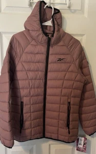 Reebok Puffer Jacke Damen M Dusty Rose Glacier Shield Neu Neu mit Etikett - Bild 1 von 9