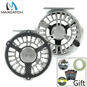 Maxcatch Waterproof Fly Fishing Reel 3/4/5/6/7/8wt Carbon Fiber +Aluminum Hybrid - Picture 1 of 7