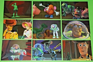 1995 TOY STORY FOIL EMBOSSED INSERT 9 CARD SET DISNEY WOODY BUZZ MOVIE - Picture 1 of 16