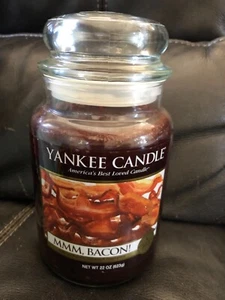 RARE YANKEE CANDLE COLLECTORS EDITION MMM, BACON! 22 OZ LARGE JAR CANDLE NEW - Picture 1 of 3