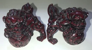 VTG Chinese Foo/Fu Dogs/Lions Resin Figurines - Picture 1 of 7