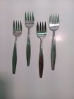 George Nelson Carvel Hall "Leisure" 4 Salad Forks 50S Stainless
