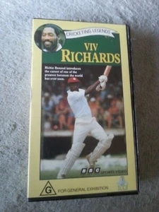 VIDEO DE CRICKET DE PRUEBA DE CRICKET LEYENDAS VIV RICHARDS INDIAS OCCIDENTALES No DVD RARO - Imagen 1 de 2