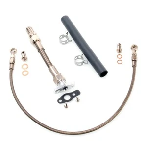 Fits RB20DET RB25DET w/ TRUST TD06-20G Oil Feed & Return Line Kit Top Mount - Bild 1 von 4