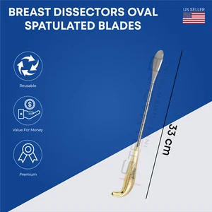 Brustdissektoren Oval Spachtelklinge 33 cm Plastische Chirurgie Instrumente Deutsch - Bild 1 von 1