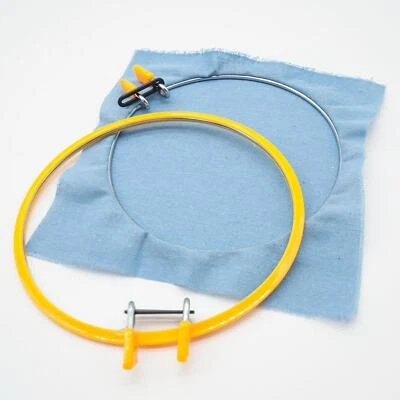 Plastic Embroidery Hoop Cross Stitch Frame SpRing Tension - Image 1 of 4