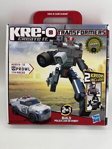 KRE-O Transformers Prowl 2 in 1 Set Police Car Robot Complete With Box & Manual