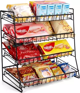 Candy Display Rack 2024 Upgraded Metal Snack Stand Countertop Organizer Kitchen - Picture 1 of 1