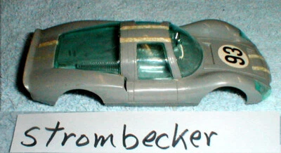Porsche Carrera 6 Carrocería Gris Strombecker Vintage Original Slot Car #9500 Usado #1 Foto 1 de 4