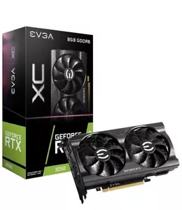 EVGA RTX 3050 XC 8GB GDDR6 Graphics Card - Gaming 1440p - Picture 1 of 8