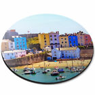 Round Mouse Mat - Tenby Harbour Wales UK Travel Boats Office Gift #24293