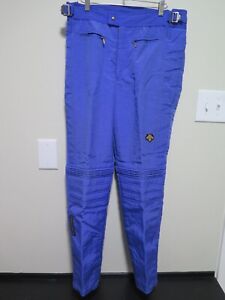 Vintage DESCENTE Men's ski pants size 34L US blue-purple MADE IN JAPAN