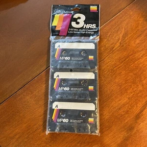 Vintage New 3 Pack GEMINI Multi-Purpose 60 Min. Audio Cassettes Low Noise 1992 - Picture 1 of 8