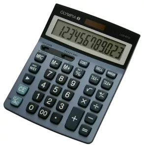 OLYMPIA LCD-6112 Taschenrechner Solar Rechner Schule Bürorechner Rechenmaschine - Bild 1 von 1