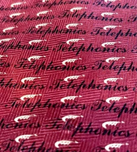 TELEPHONICS HIGH END DRESS SUIT DESIGNER NECKTIE TIE FREE SHIPPING - Picture 1 of 3
