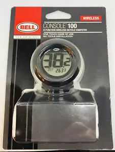 Bell Console 100 Wireless Bicycle Computer 8 Function 7025146 One Touch - Picture 1 of 6