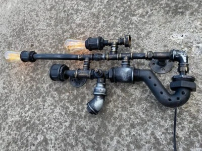 Lámpara de pared rústica industrial retro vintage steampunk moderna  Foto 1 de 4