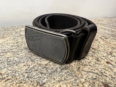 Cinturón GUESS Negro con Hebilla de Metal Talla 85/S Cuero Foto 1 de 4