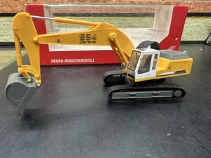 Trenino elettrico h0 escavatore cingolato Liebherr 954 Herpa 1:87 nuovo - Foto 1 di 6