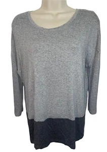 Top informal para mujer THE LIMITED talla mediana gris bloqueado de colores - Imagen 1 de 9