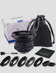 35mm 1.6 Wide Angle MF Lens for Sony Fujifilm Olympus Canon Nikon mirrorless - Picture 1 of 5