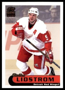 1999-00 Pacific Paramount Copper Nicklas Lidstrom Detroit Red Wings #83